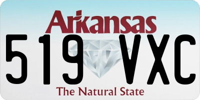 AR license plate 519VXC