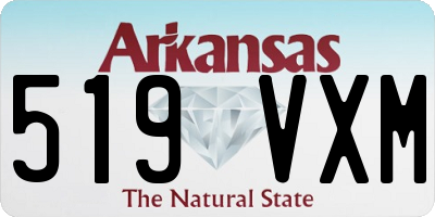 AR license plate 519VXM