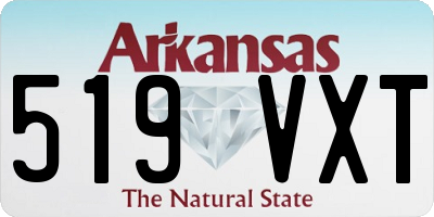 AR license plate 519VXT