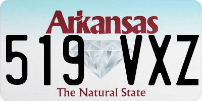 AR license plate 519VXZ