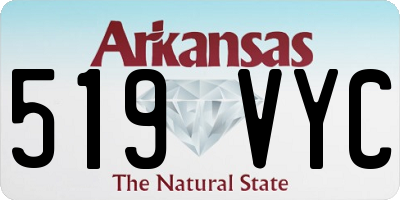 AR license plate 519VYC