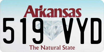 AR license plate 519VYD