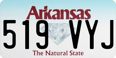 AR license plate 519VYJ