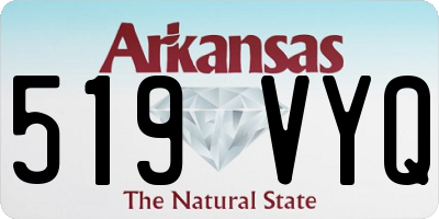 AR license plate 519VYQ