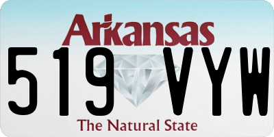 AR license plate 519VYW