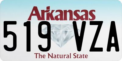 AR license plate 519VZA