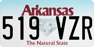 AR license plate 519VZR