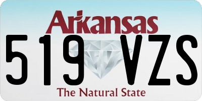 AR license plate 519VZS