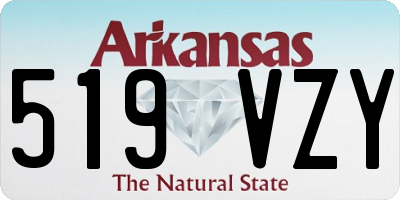 AR license plate 519VZY