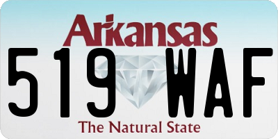AR license plate 519WAF