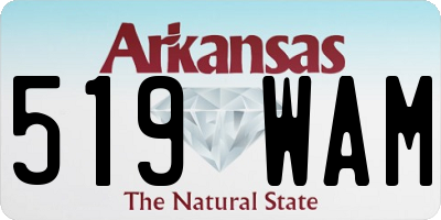 AR license plate 519WAM
