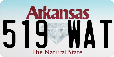 AR license plate 519WAT
