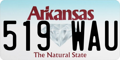 AR license plate 519WAU
