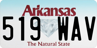 AR license plate 519WAV