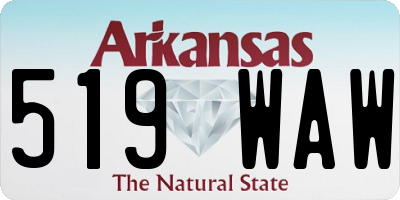 AR license plate 519WAW