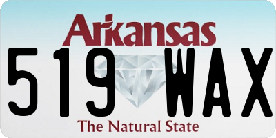 AR license plate 519WAX