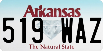 AR license plate 519WAZ