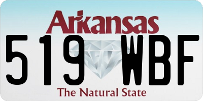 AR license plate 519WBF