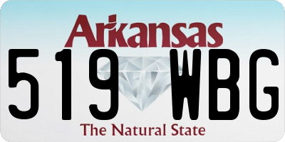 AR license plate 519WBG