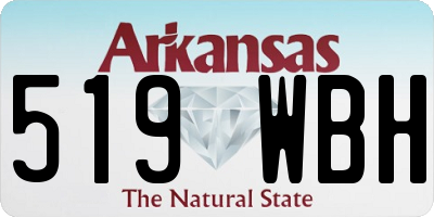 AR license plate 519WBH