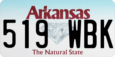 AR license plate 519WBK
