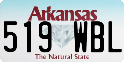 AR license plate 519WBL