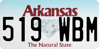 AR license plate 519WBM