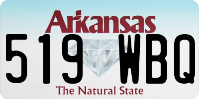 AR license plate 519WBQ