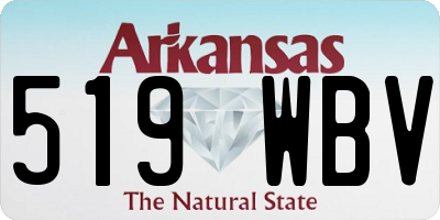 AR license plate 519WBV