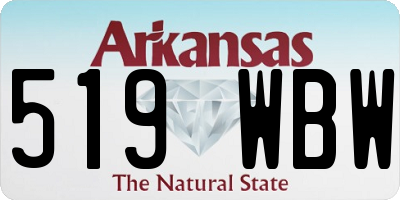 AR license plate 519WBW