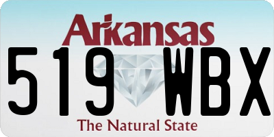 AR license plate 519WBX