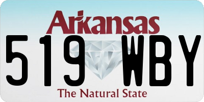 AR license plate 519WBY