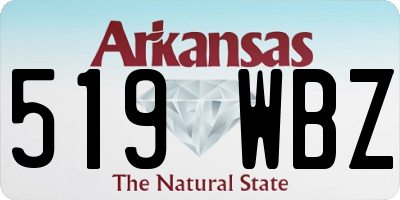 AR license plate 519WBZ