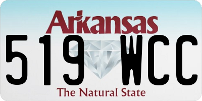 AR license plate 519WCC