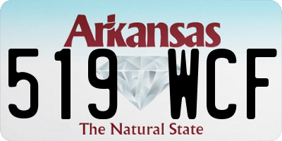 AR license plate 519WCF