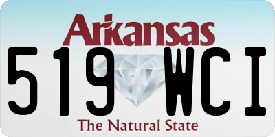 AR license plate 519WCI