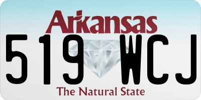 AR license plate 519WCJ