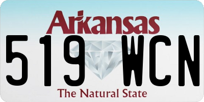 AR license plate 519WCN