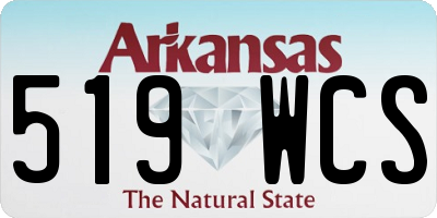 AR license plate 519WCS