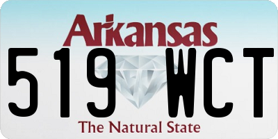 AR license plate 519WCT