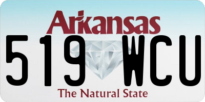 AR license plate 519WCU