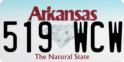 AR license plate 519WCW