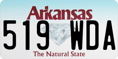 AR license plate 519WDA
