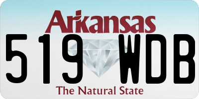 AR license plate 519WDB