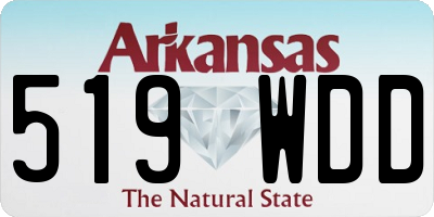 AR license plate 519WDD