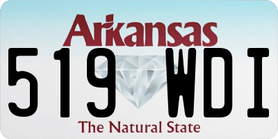 AR license plate 519WDI