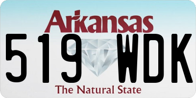 AR license plate 519WDK