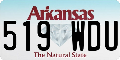 AR license plate 519WDU