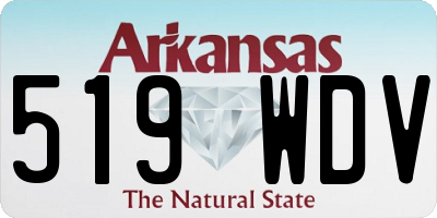 AR license plate 519WDV