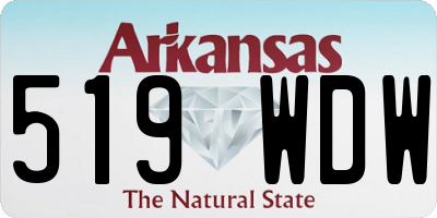 AR license plate 519WDW